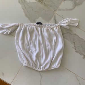 Brandy Melville off the shoulder white Top